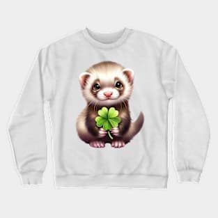 Clover Otter St Patricks Day Crewneck Sweatshirt
